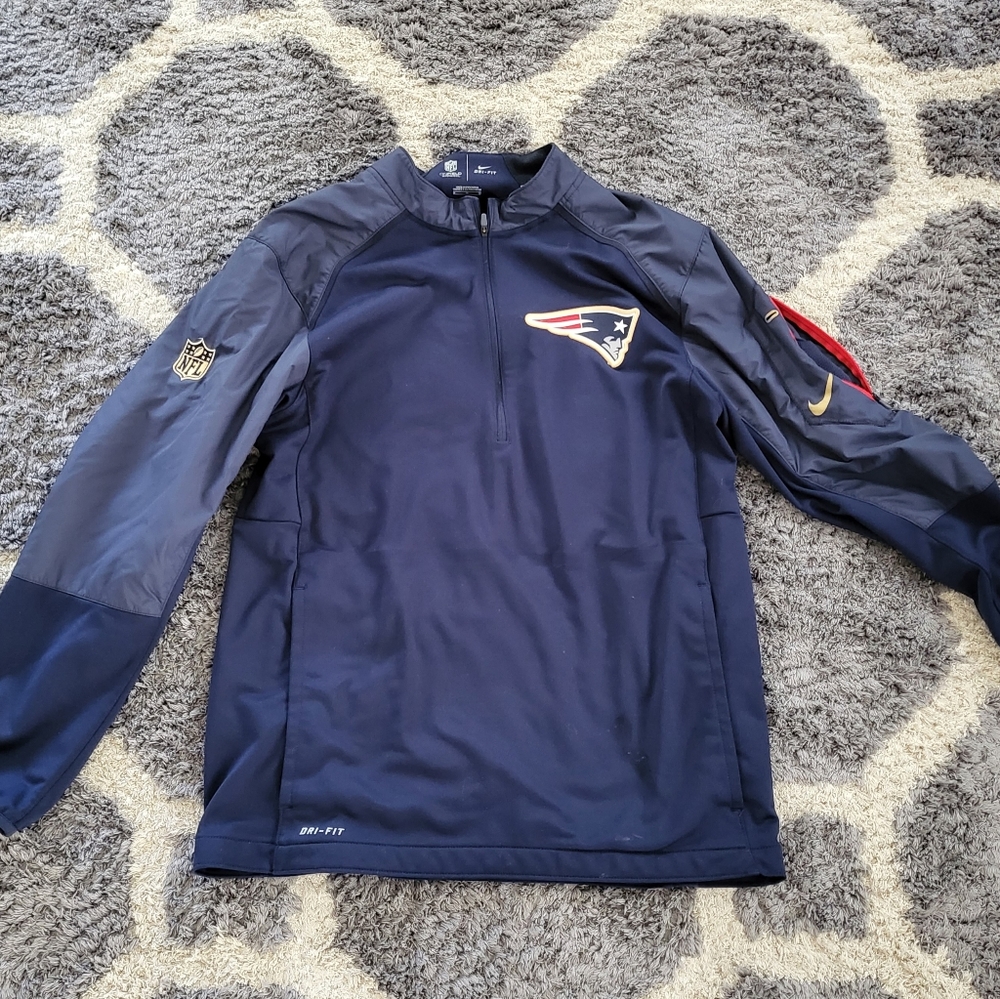 Men's Nike Patriots 1/4 zip pullover M